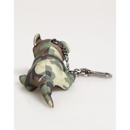 Dolce & Gabbana Multicolor Camouflage Animal Silhouette Keychain Keyring