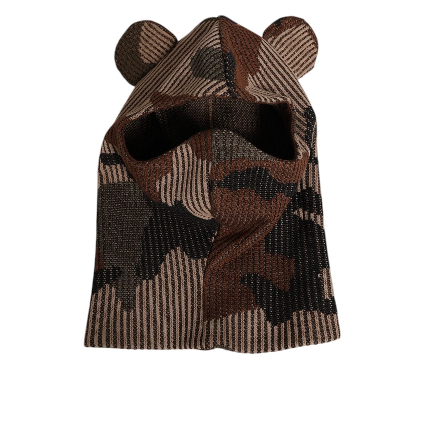 Dolce & Gabbana Multicolor Camouflage Balaclava Mask Men Cap One Size Hat