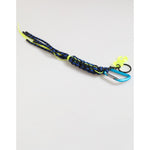Dolce & Gabbana Multicolor Leather Tape String DG Logo Keychain Keyring with engraved metal hardware.