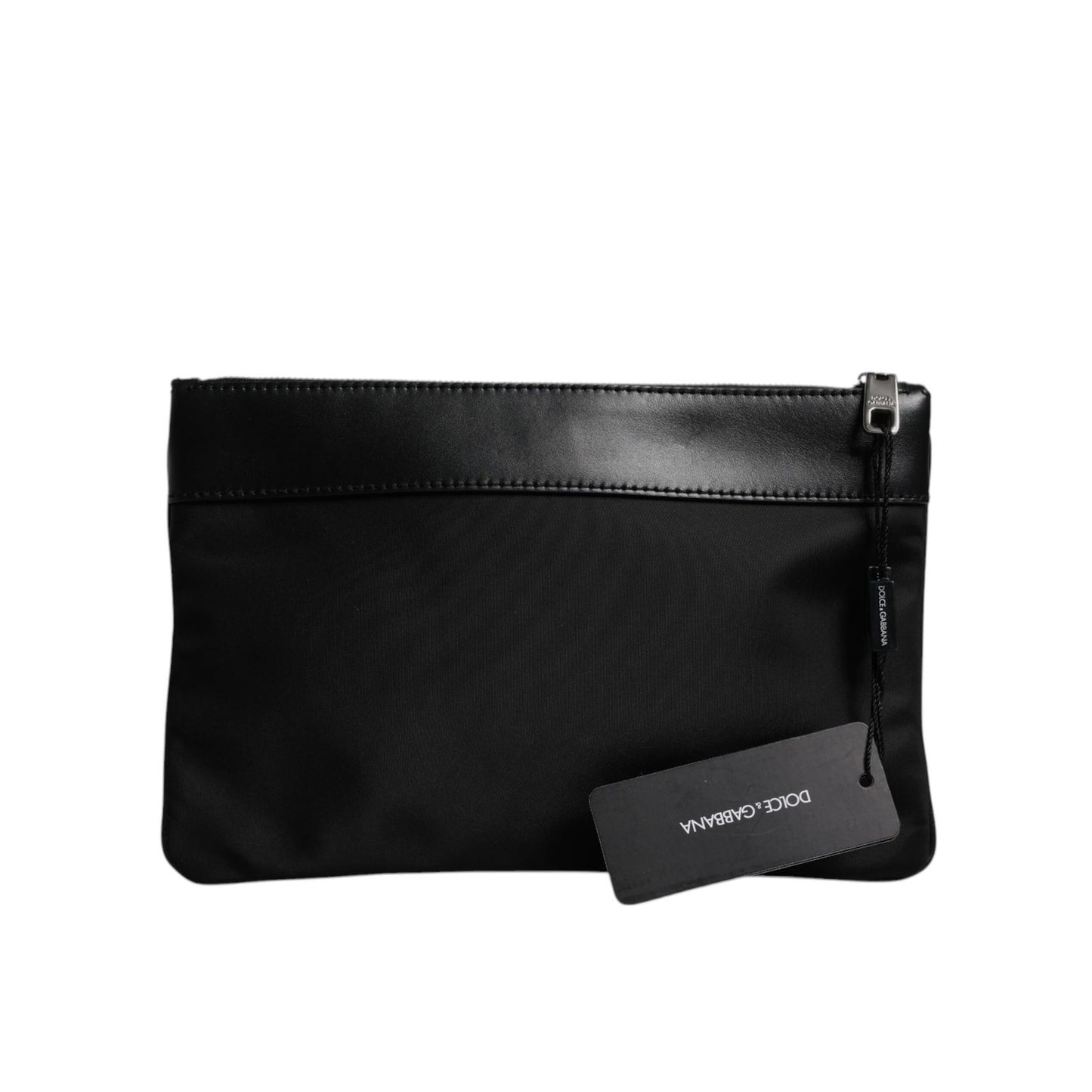 Dolce & Gabbana Multicolor Leopard Print Jacquard Logo Plaque Pouch Bag