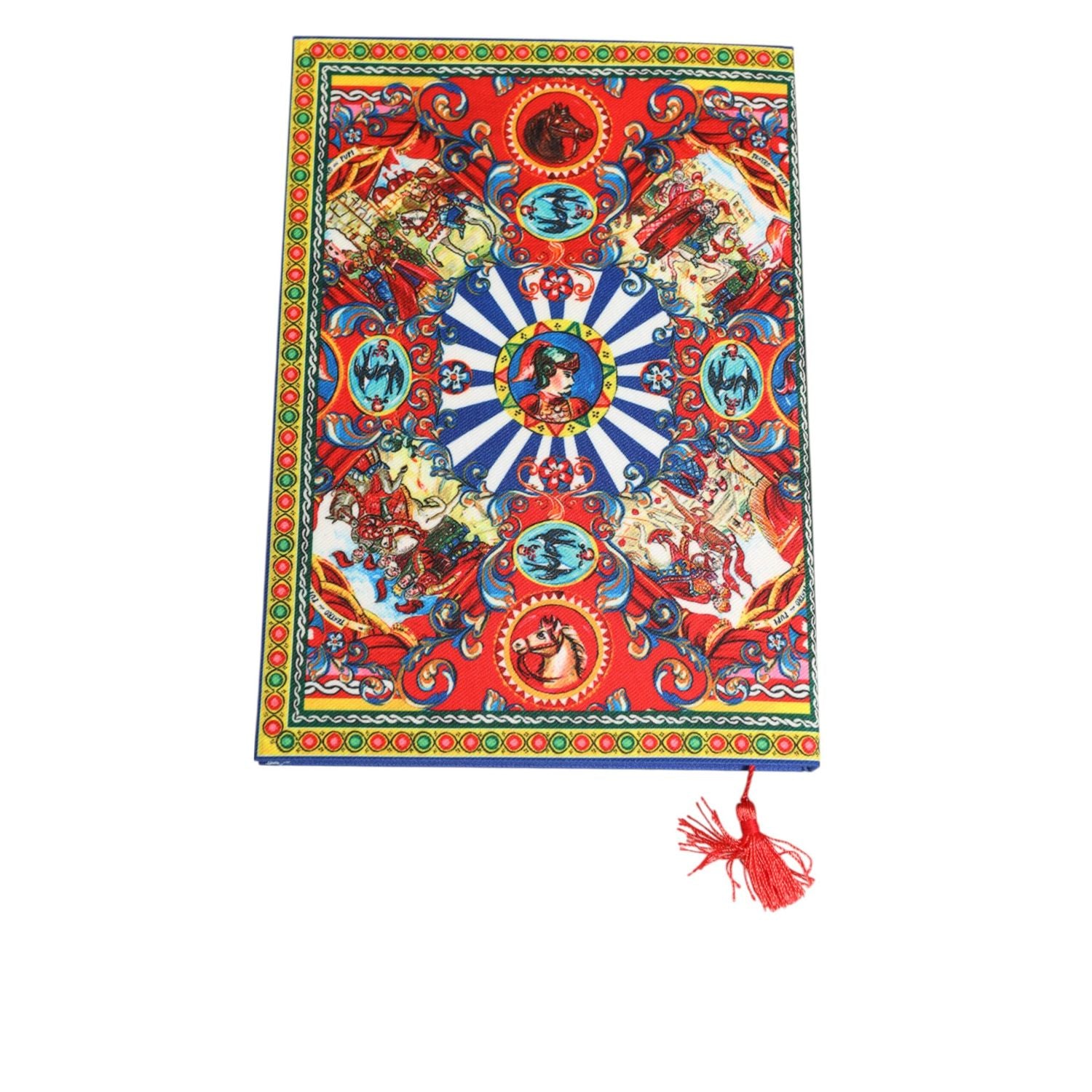 Dolce & Gabbana Multicolor Sicilian Carretto Print Journal  Notebook