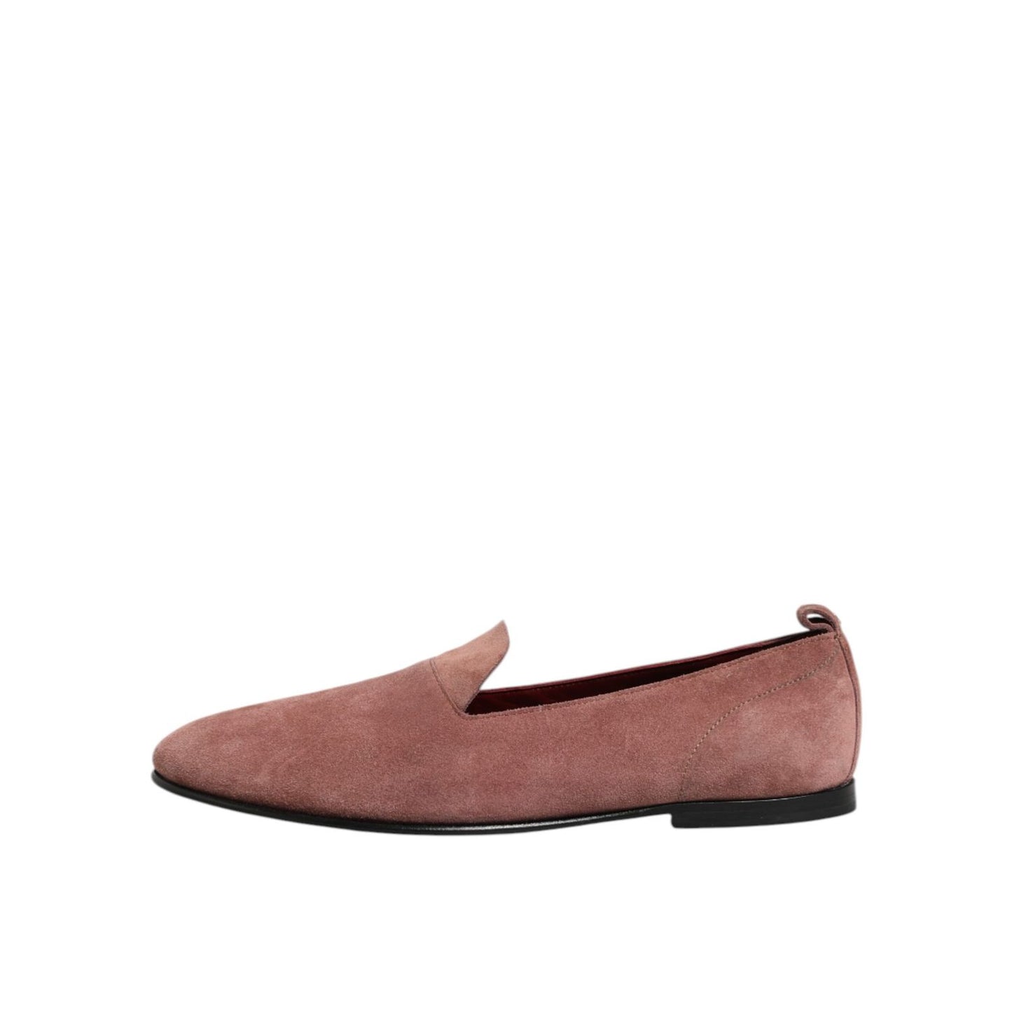 Dolce & Gabbana Pink Suede Loafers Formal Men Dress Shoes