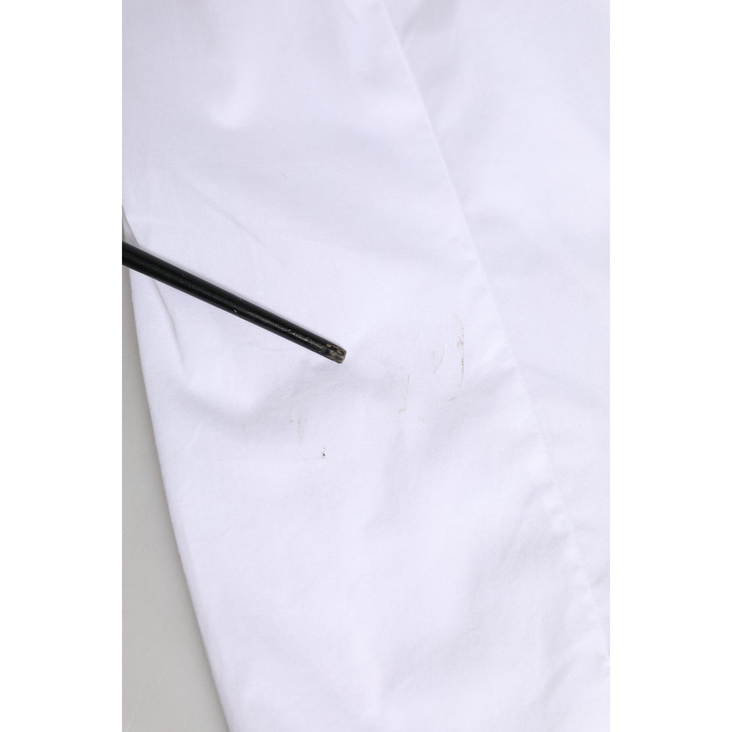 Dolce & Gabbana White Collared Long Sleeves Dress Shirt Top