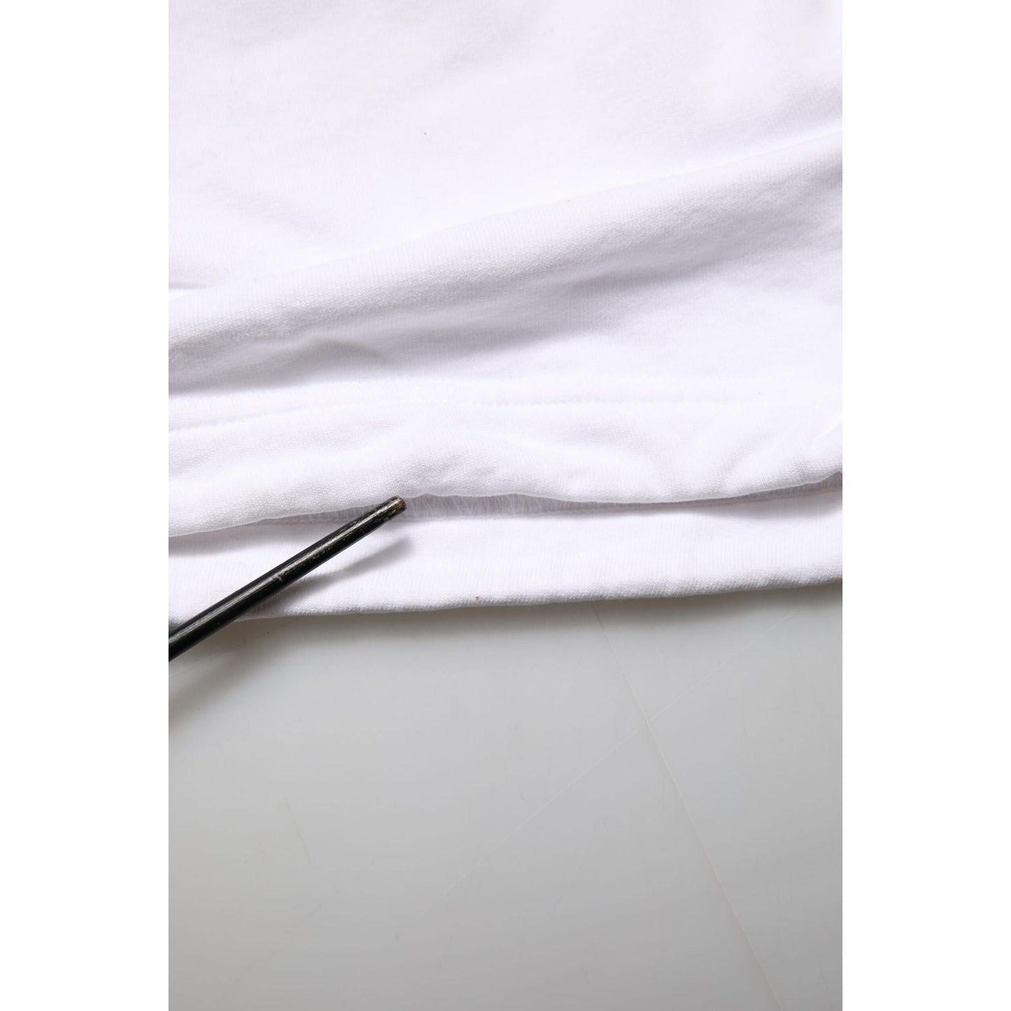 Dolce & Gabbana White Cotton Cargo Trousers Logo Patch Pants