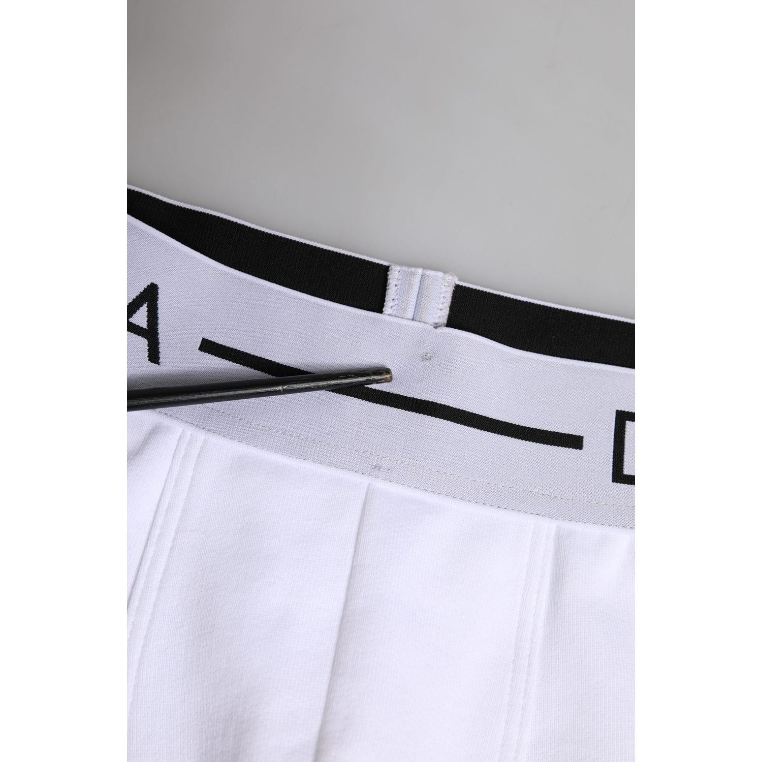 Dolce & Gabbana White Cotton Stretch Regular Boxer Underwear