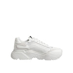 Dolce & Gabbana White Daymaster Low Top Men Sneakers Shoes with chunky rubber soles and signature branding details.