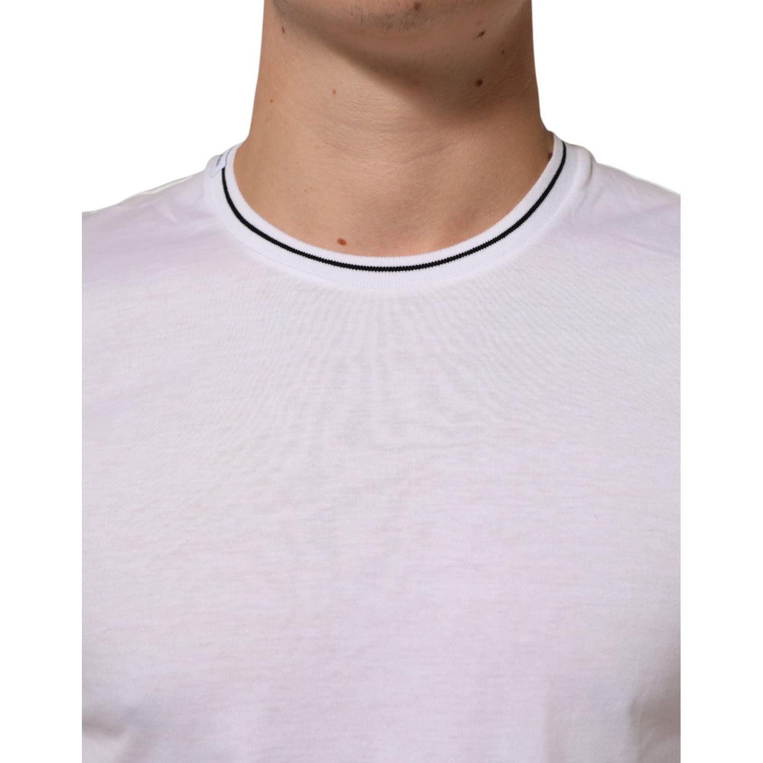 Dolce & Gabbana White Short Sleeves Round Neck Men Underwear T-shirt