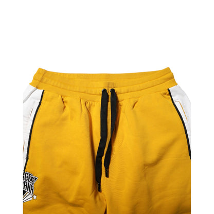 Dolce & Gabbana Yellow Cotton Logo Drawstring Jogger Sweatpants Pants Dolce & Gabbana