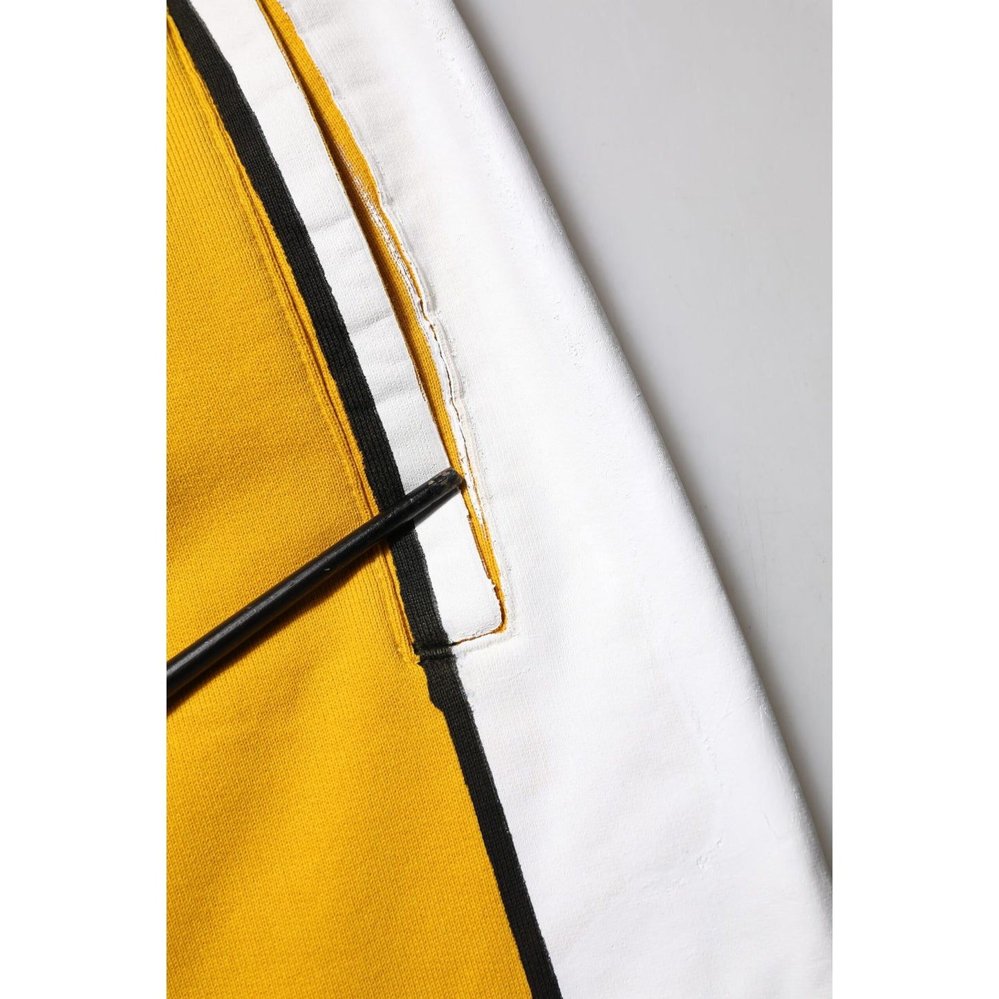 Dolce & Gabbana Yellow Cotton Logo Drawstring Jogger Sweatpants Pants Dolce & Gabbana