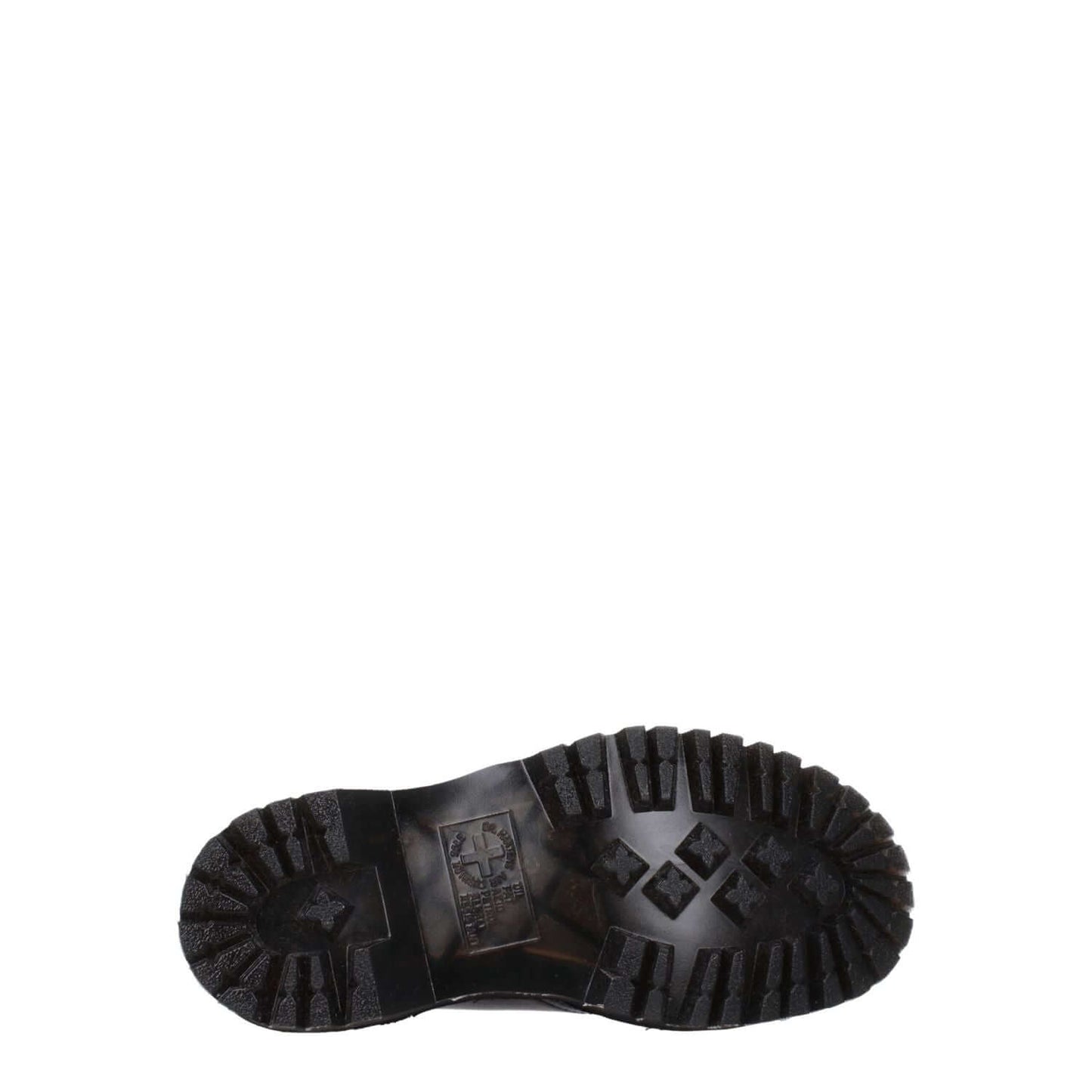 Sole view of Dr. Martens Black Leather Oxfords And Derbies showcasing durable rubber tread.