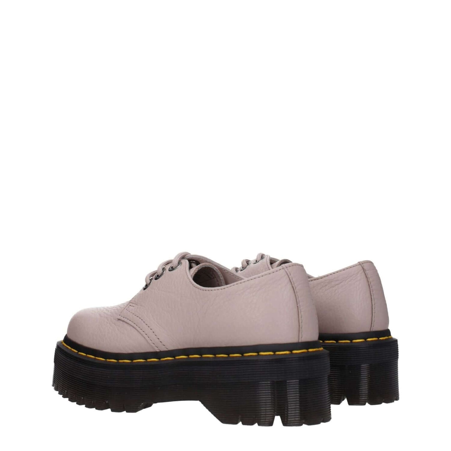 Dr. Martens Gray Leather Oxfords And Derbies