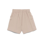 EA7 Shorts Beige with elasticated waistband and side patch pockets.