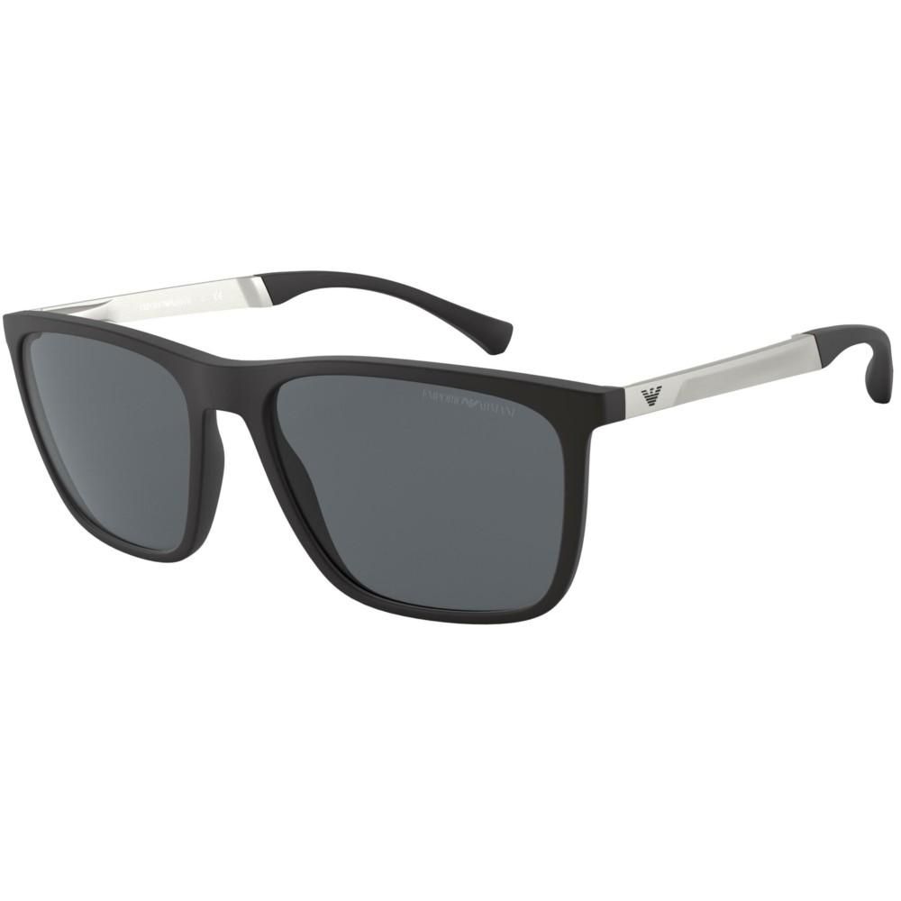 EMPORIO ARMANI MOD. EA 4150 sunglasses for gent with sleek black frame and dark lenses.