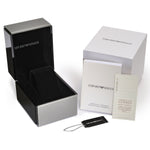 EMPORIO ARMANI MOD. AR1808 packaging with box, warranty, and instructions displayed.