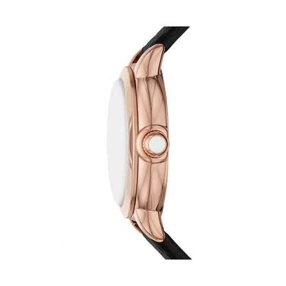 Side view of EMPORIO ARMANI WATCHES Mod. AR11631 with a 32mm case, designed for ladies, featuring official packaging.