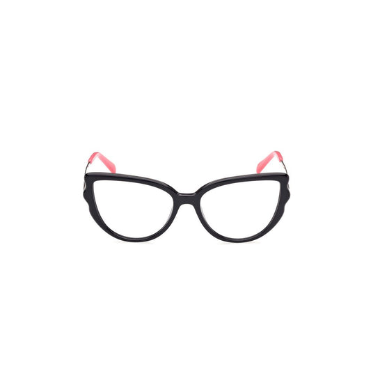 Emilio Pucci Black Acetate Frames with pink temple tips, model EP5192-54001, eyewear for women with dimensions 54/16/140 mm.