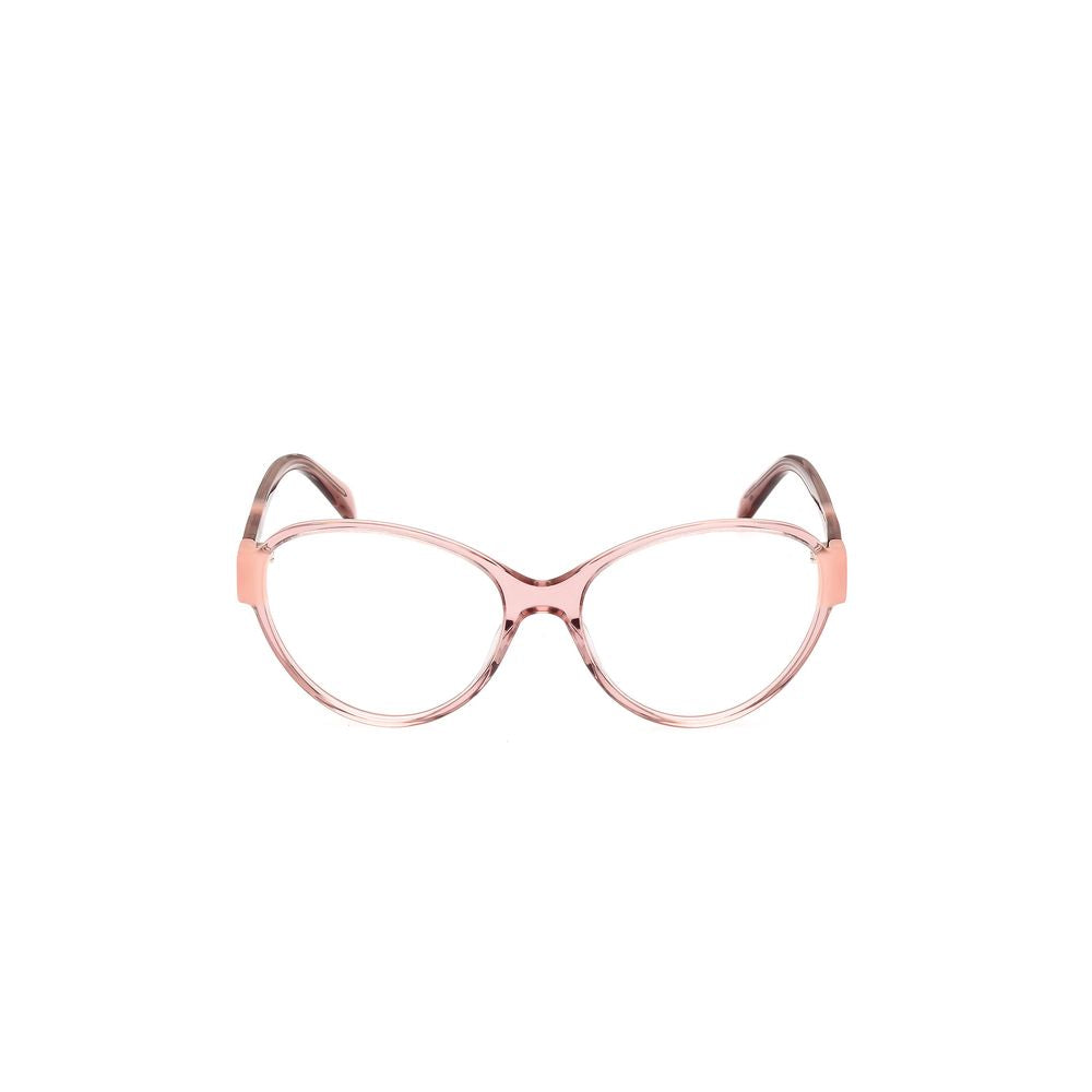 Emilio Pucci Multicolor Acetate Frames, pink acetate women’s glasses, model EP5206-55074, size 55/16/140mm.