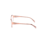 Side view of Emilio Pucci Multicolor Acetate Frames in pink, model EP5206-55074, with dimensions 55/16/140 mm