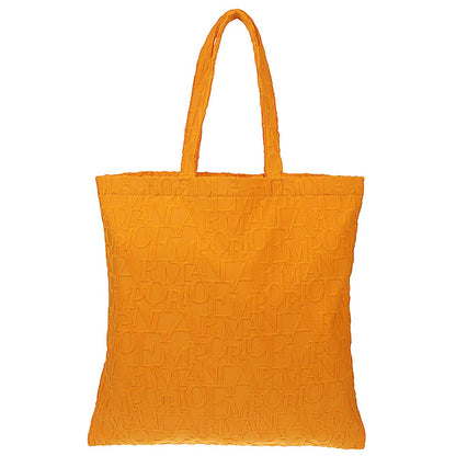 Emporio Armani Beachwear shopper in bold 3D ASV logo fabric