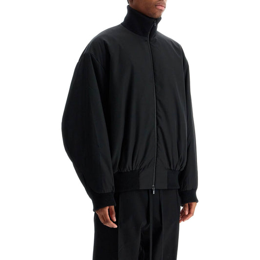 Fear Of God black nylon bomber with high collar