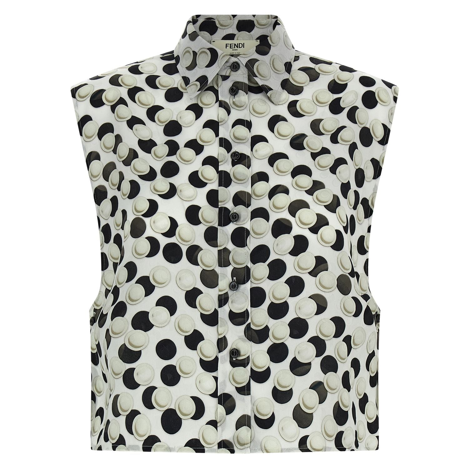 Fendi Multicolor Silk Pattern Shirt