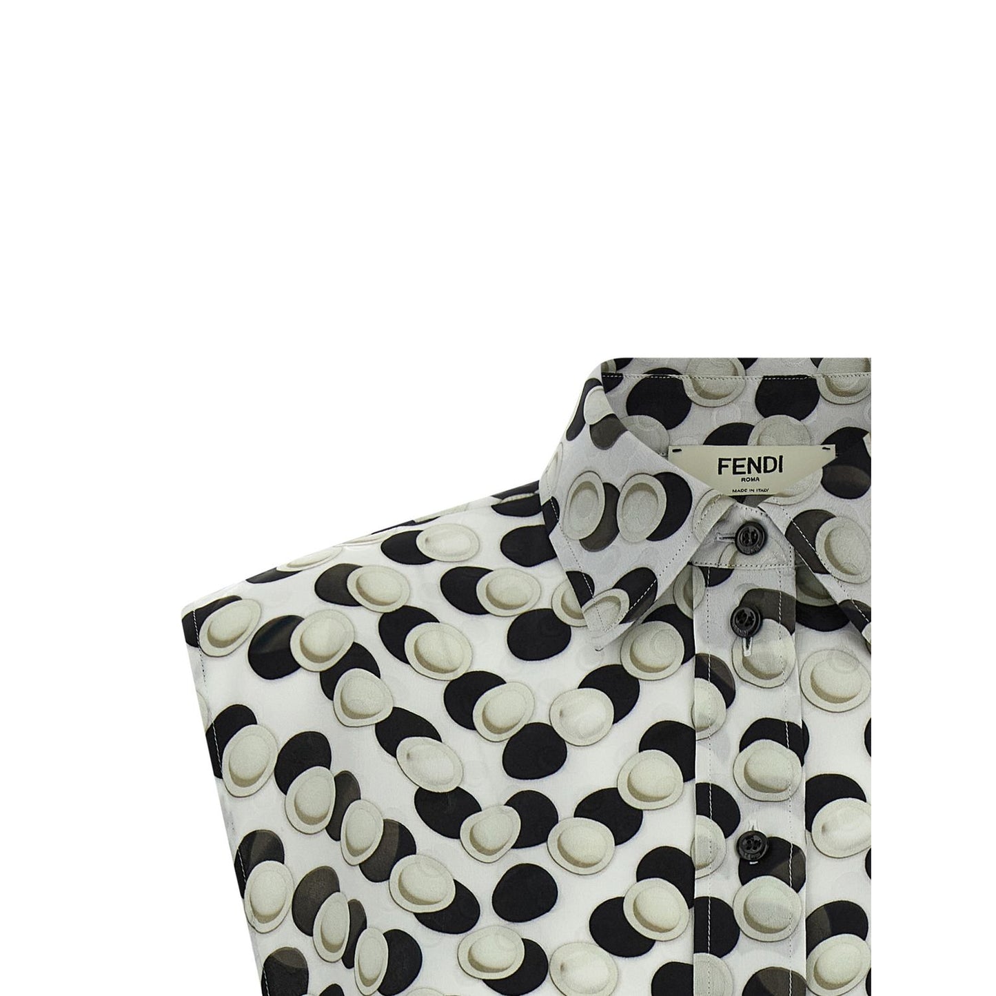 Fendi Multicolor Silk Pattern Shirt