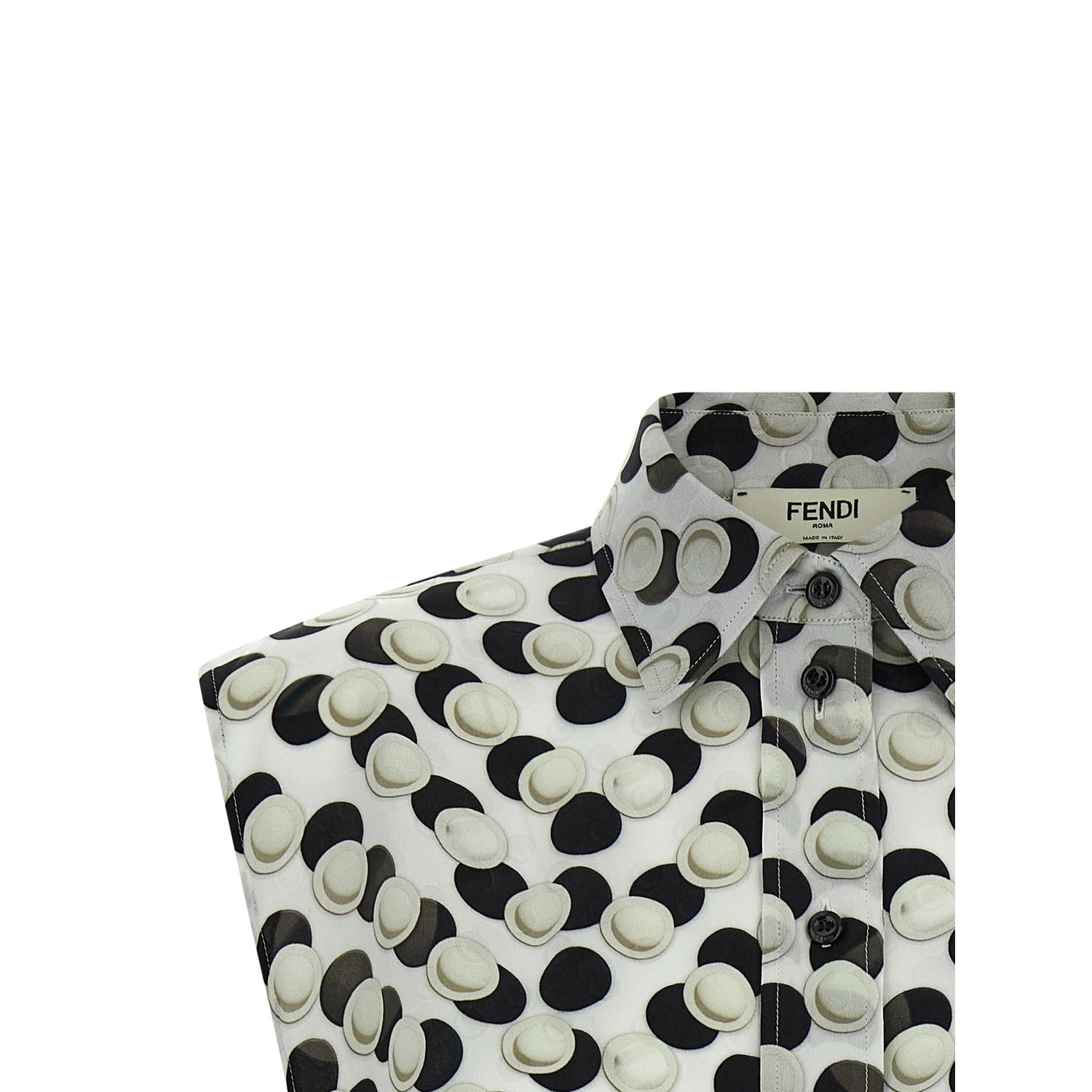 Fendi Multicolor Silk Pattern Shirt