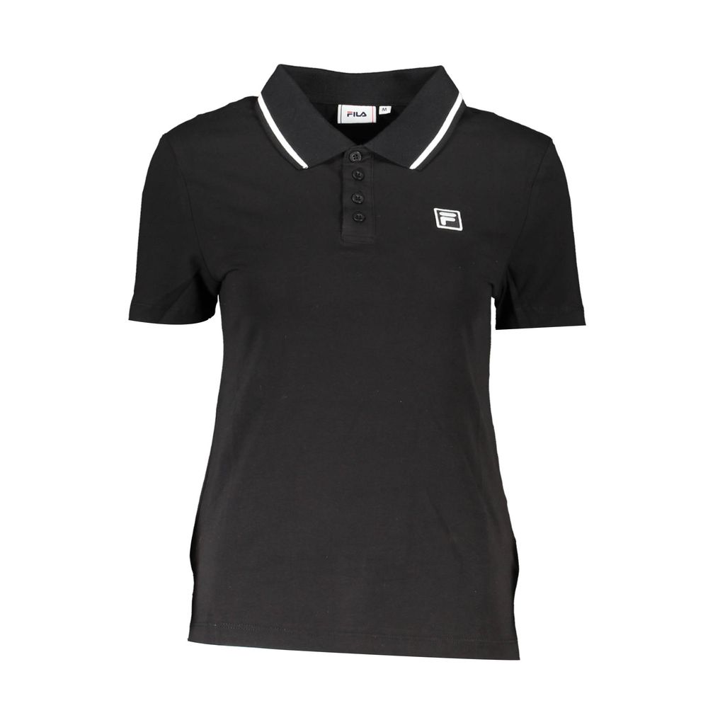 Fila Black Cotton Women's Polo