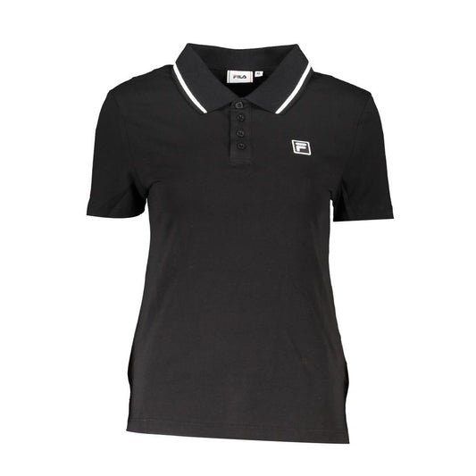 Fila Black Cotton Women's Polo