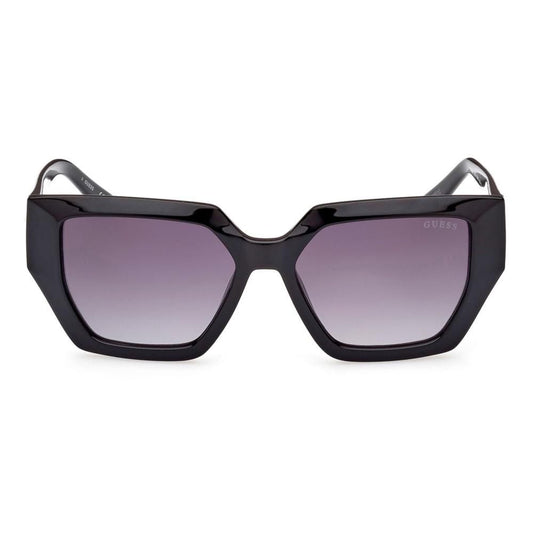 GUESS MOD. GU7896 unisex sunglasses in black acetate material with gradient lenses, stylish eyewear for both men and women.