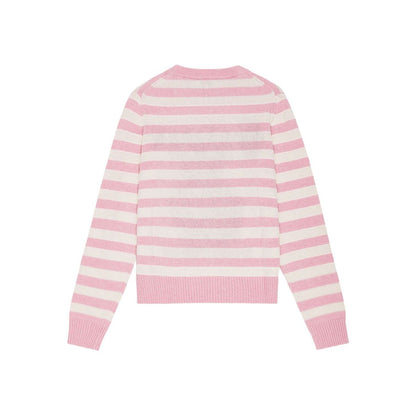 Ganni Striped Graphic Wool Bunny Jumper