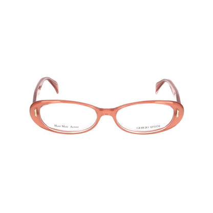 Giorgio Armani Multicolor Acetate Glasses (Frames) in pink, showcasing elegant women's eyewear design, size 52/16/140 mm.