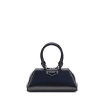 Givenchy Antigona East-West Mini Handbag with leather handles and embossed logo, showcasing elegant structured design.