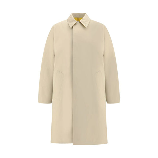 Alt Tag: Givenchy Beige Cotton Trench Coat with classic collar, front button closure, and welt pockets, waterproof design for AW25.