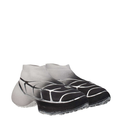 Alt Tag: Givenchy Black Fabric Athletic Sneakers with side logo, sporty glam style, mid heels, round toe, and silver accents.