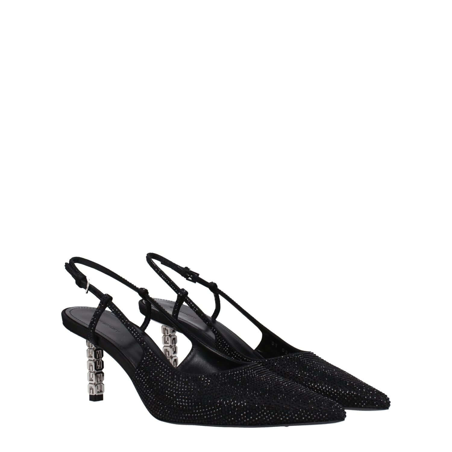Givenchy Black Fabric High Heel Pumps