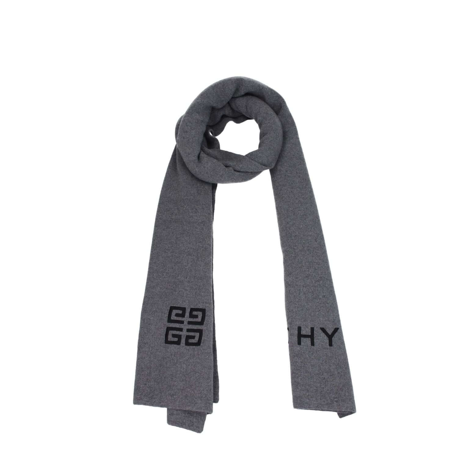 Givenchy Gray Wool Scarf