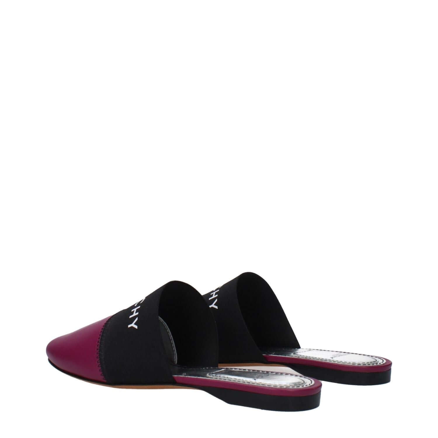 Givenchy Purple Leather Slippers