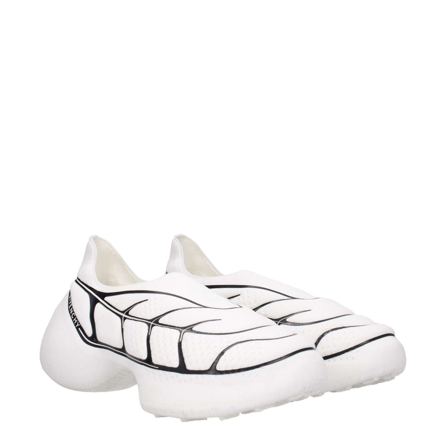 Givenchy White Fabric Low Top Sneakers