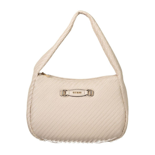Guess Jeans Pink Polyethylene Women Handbag with zip closure and spacious interior.
