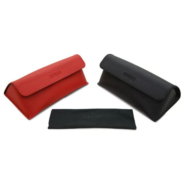 GUESS MOD. GU7459 eyewear cases for ladies in red and black acetate material.