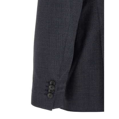 Hugo Boss Blue Polyester Two-Piece Suit