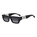 DSQUARED2 MOD. ICON 0011_S acetate sunglasses for men, stylish black frame with ICON logo, gender: gent.
