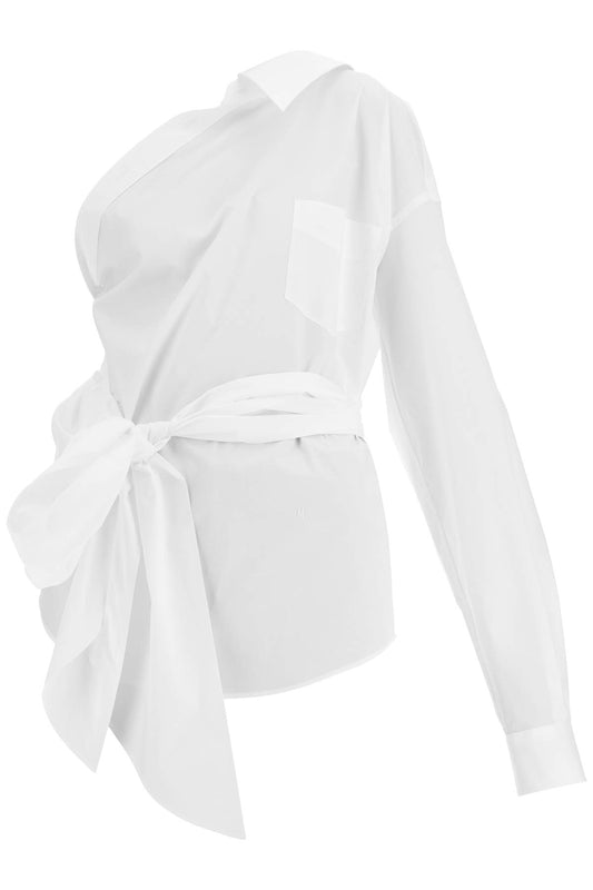 Moschino one-shoulder poplin stretch Topwear Moschino Lavender