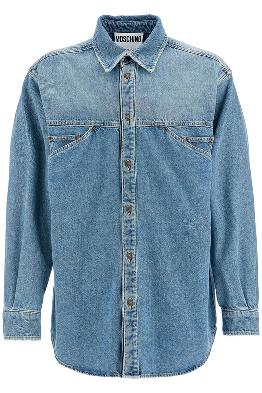 Moschino denim shirt with pockets Shirts Moschino Slate Gray