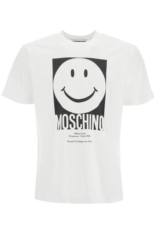 Moschino 'smiley print t-shirt Topwear Moschino Beige