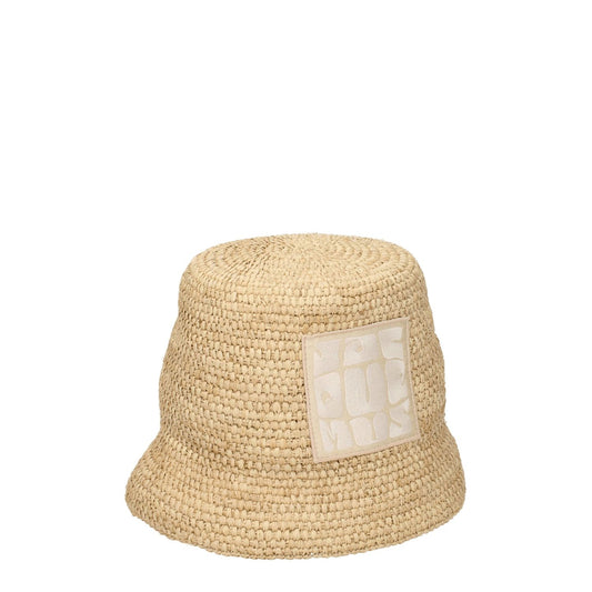 Jacquemus Beige Raffia Bucket Hat