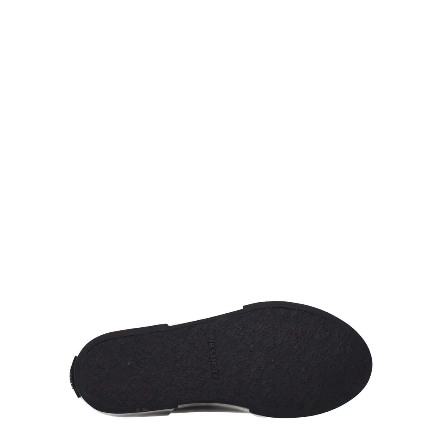 Jil Sander Black Fabric High Top Sneakers