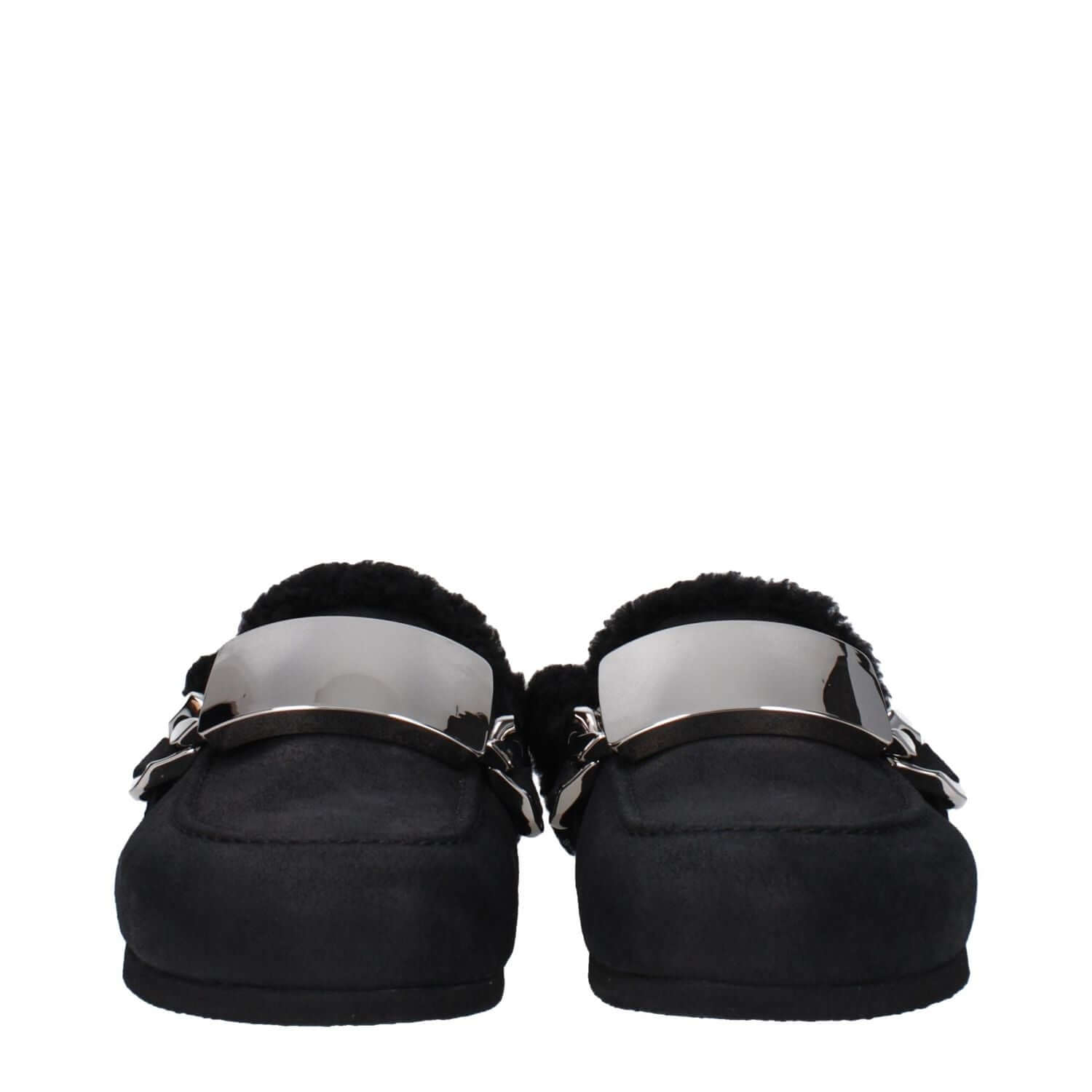 Jw Anderson Black Leather Slippers