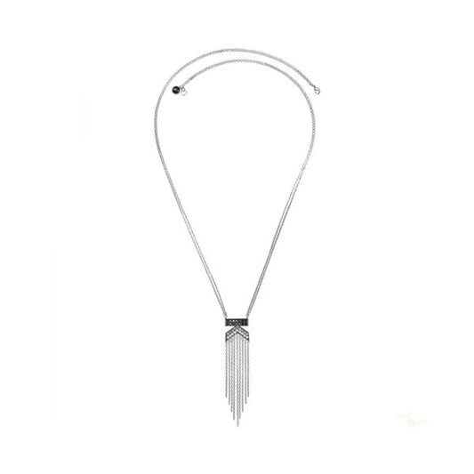 KARL LAGERFELD JEWELS JEWELRY Mod. 5448352 silver necklace with tassel design